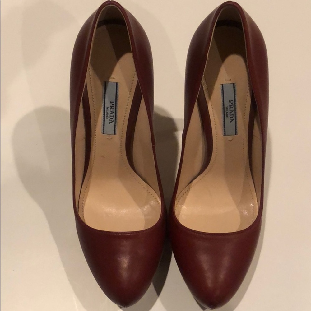 Prada platform heels